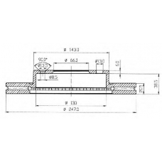 BDC3468 QUINTON HAZELL Тормозной диск