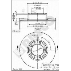 BS 8081 BRECO Тормозной диск