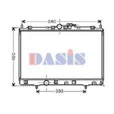 140059N AKS DASIS Радиатор, охлаждение двигателя