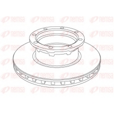 NCA1056.20 KAWE Тормозной диск