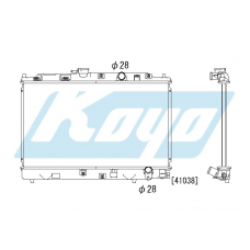 PA080324 KOYO P-tank corrugate-fin ass'y