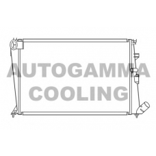 100204 AUTOGAMMA Радиатор, охлаждение двигателя