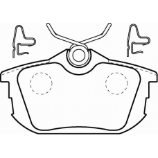 P 54 023 BREMBO Комплект тормозных колодок, дисковый тормоз