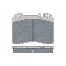 SP 249 SCT Комплект тормозных колодок, дисковый тормоз