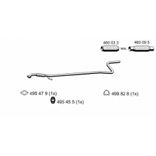310437 ERNST Труба выхлопного газа