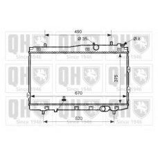 QER2420 QUINTON HAZELL Радиатор, охлаждение двигателя