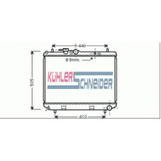 2601901 KUHLER SCHNEIDER Радиатор, охлаждение двигател