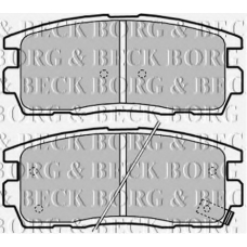 BBP2041 BORG & BECK Комплект тормозных колодок, дисковый тормоз