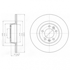 BG4301 DELPHI Тормозной диск