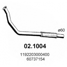 02.1004 ASSO Труба выхлопного газа