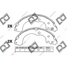 BS1063 DJ PARTS Комплект тормозных колодок