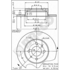 BS 7210 BRECO Тормозной диск