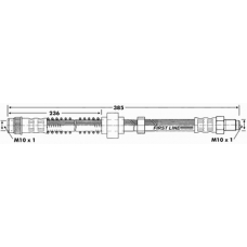 FBH6643 FIRST LINE Тормозной шланг