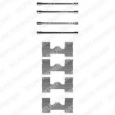 LX0024 DELPHI Комплектующие, колодки дискового тормоза