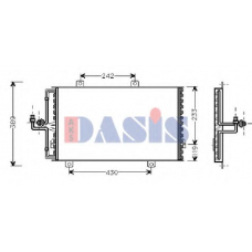 012030N AKS DASIS Конденсатор, кондиционер