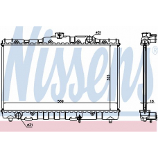 64738 NISSENS Радиатор, охлаждение двигателя