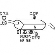01.92380 MTS Глушитель выхлопных газов конечный