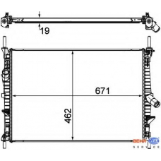 8MK 376 764-401 HELLA Радиатор, охлаждение двигателя