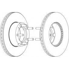 DDF580-1 FERODO Тормозной диск