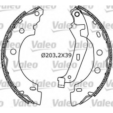 554638 VALEO Комплект тормозных колодок