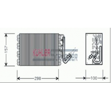 8701951 KUHLER SCHNEIDER Испаритель, кондиционер