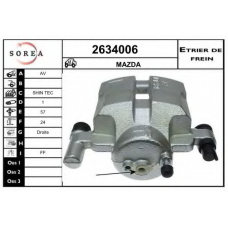 2634006 EAI Тормозной суппорт