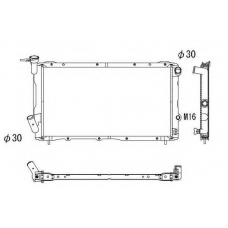 515042 NRF Радиатор, охлаждение двигателя