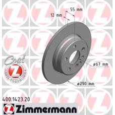 400.1423.20 ZIMMERMANN Тормозной диск