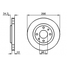 0 986 478 618 BOSCH Тормозной диск