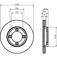 8DD 355 101-181 HELLA Тормозной диск