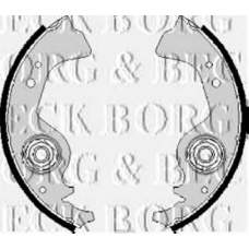 BBS6244 BORG & BECK Комплект тормозных колодок