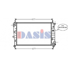 091530N AKS DASIS Радиатор, охлаждение двигателя