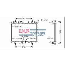 1500211 KUHLER SCHNEIDER Радиатор, охлаждение двигател