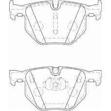 FD7354A NECTO Комплект тормозных колодок, дисковый тормоз