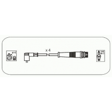 FAS21 JANMOR Комплект проводов зажигания
