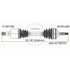 HO-8-04-234A InterParts Приводной вал