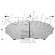 FK6089 KAISHIN Комплект тормозных колодок, дисковый тормоз