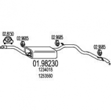 01.98230 MTS Глушитель выхлопных газов конечный