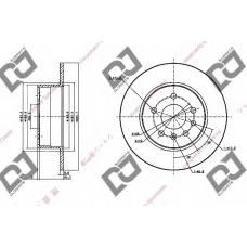 BD1404 DJ PARTS Тормозной диск