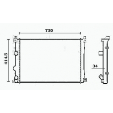 RM0429 EQUAL QUALITY Радиатор, охлаждение двигателя