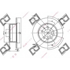 BD1826 DJ PARTS Тормозной диск