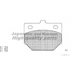 D092-01 ASHUKI Комплект тормозных колодок, дисковый тормоз