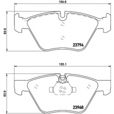 8DB 355 011-321 HELLA PAGID Комплект тормозных колодок, дисковый тормоз