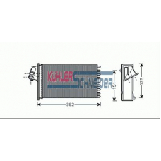 0390151 KUHLER SCHNEIDER Теплообменник, отопление салона