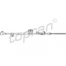721 668 TOPRAN Трос, стояночная тормозная система