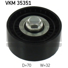 VKM 35351 SKF Паразитный / ведущий ролик, поликлиновой ремень