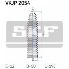 VKJP 2054 SKF Комплект пылника, рулевое управление