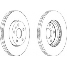 DDF1722C FERODO Тормозной диск