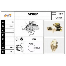 NI9001 SNRA Стартер