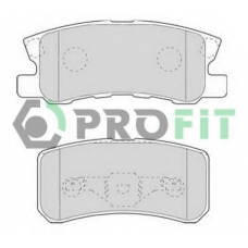 5000-1604 PROFIT Комплект тормозных колодок, дисковый тормоз